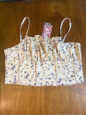 Romwe floral crop top